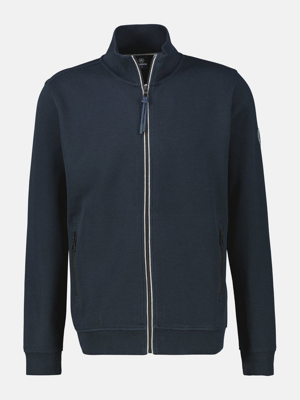 Lerros Men's Sweat Jacket with High Collar 2004503